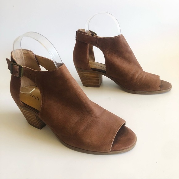 Lucky Brand Barimo Open Toe Booties - Picture 3 of 16